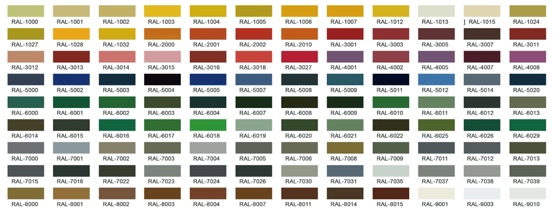 BRC Fence available colors