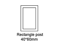 B Rectangle Post