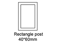 A: Rectangle post