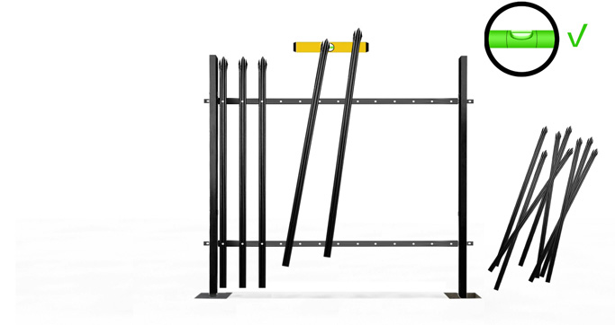 Install the Vertical pales Install the Vertical pales